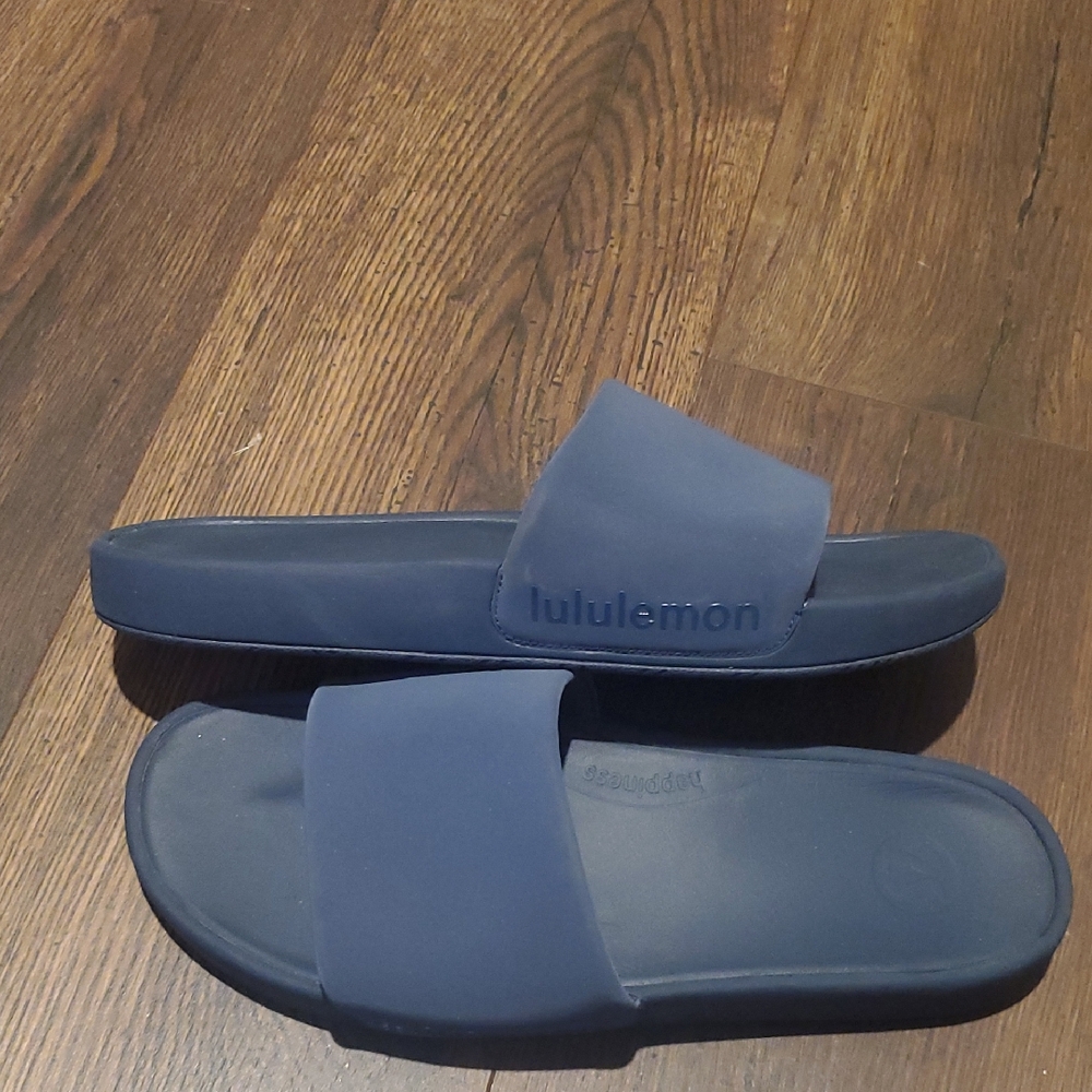 Lululemon Blue Slide Sandals Mens Sz 10
